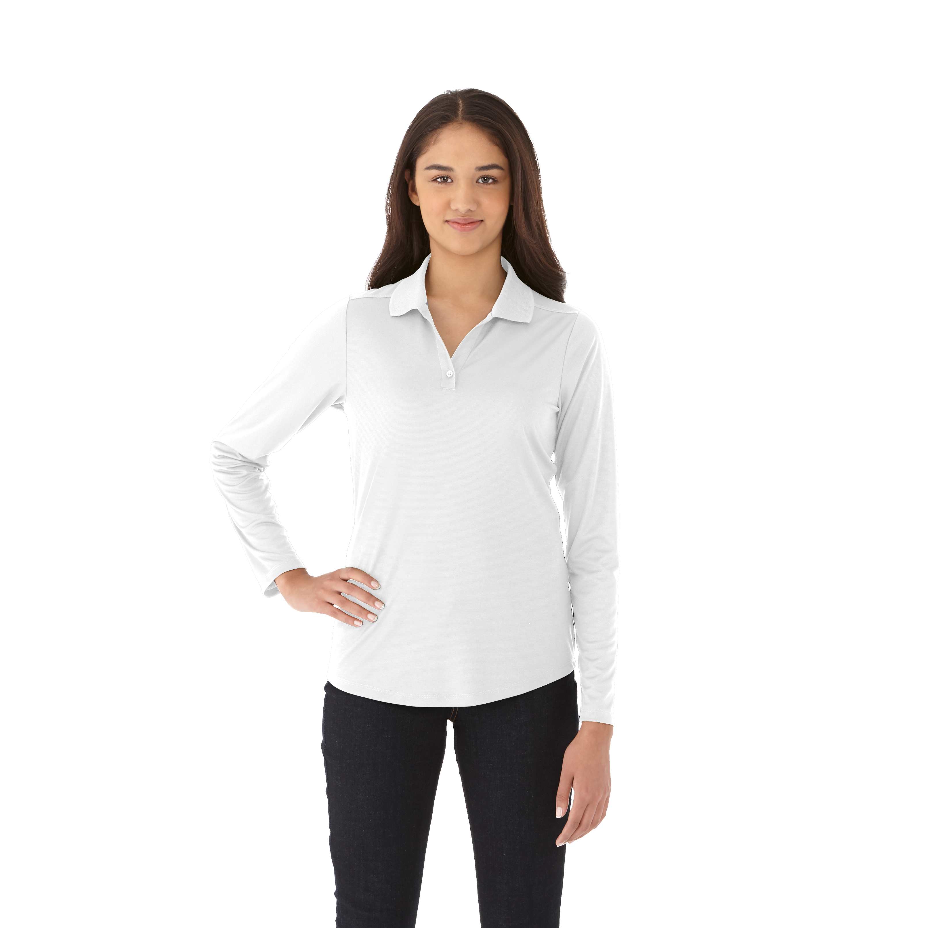 philme longsleeve polo サイズ4 Women's MORI Long Sleeve Performance Polo | PCNA