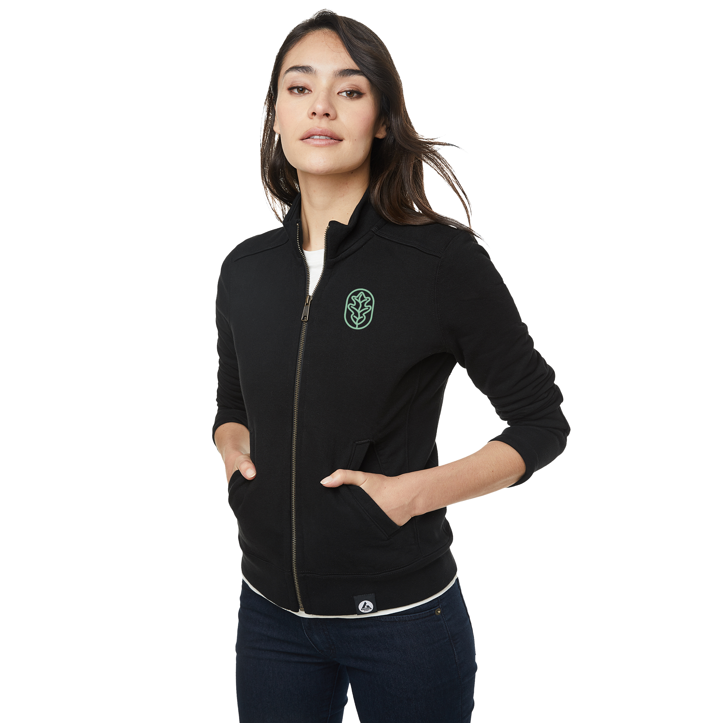 売れ筋商品|||ダナ キャラン ニューヨーク カットソー トップス レディース Women's Active Stacked llic-Logo Hooded Top Black Silver TM98146_995_D_AL_ONS.jpg