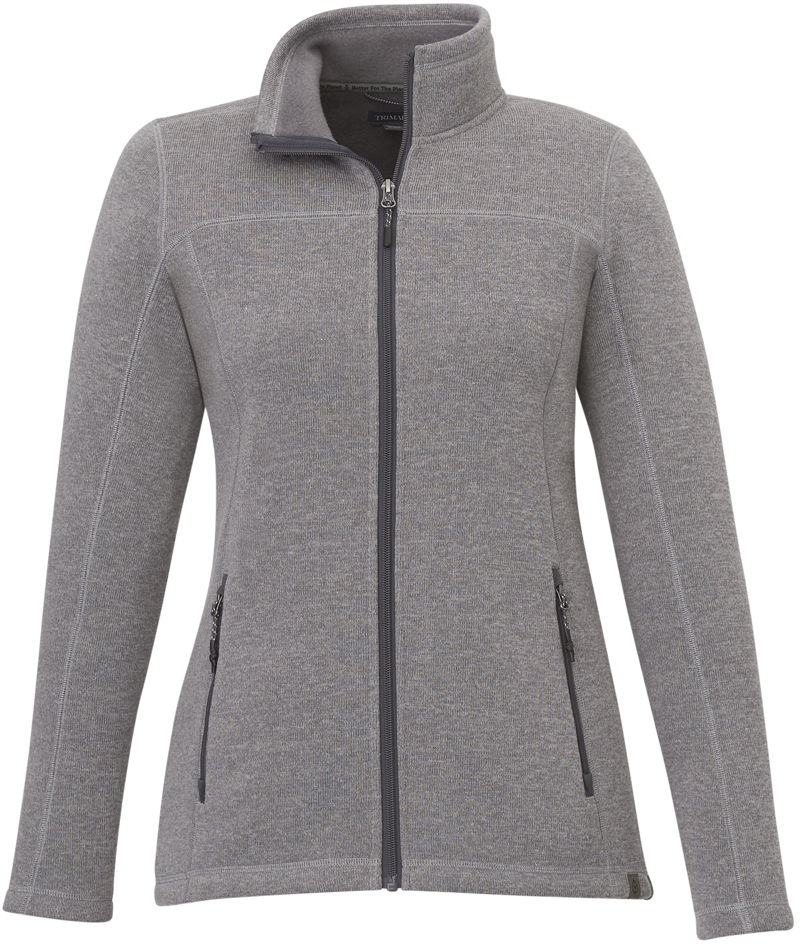 L'Appartement　Mesh Knit brown-half-zip-sweater.jpg