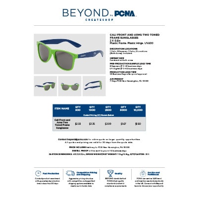 image of Front and Arms Two Toned Frame Sunglass Flyer