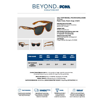 image of Tortoiseshell Sunglass Flyer