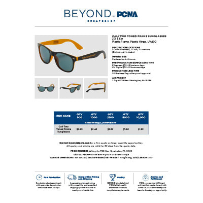 image of Two Toned Frame Sunglass Flyer