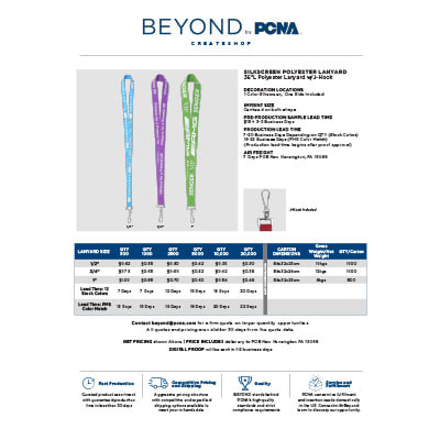 image of Lanyards - Silkscreen Flyers flyer