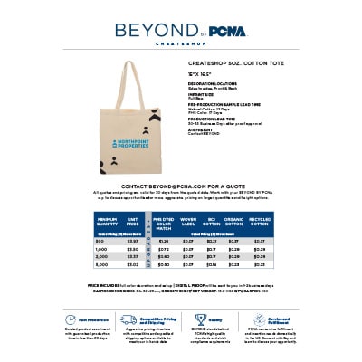 image of 5oz Cotton Tote Flyer