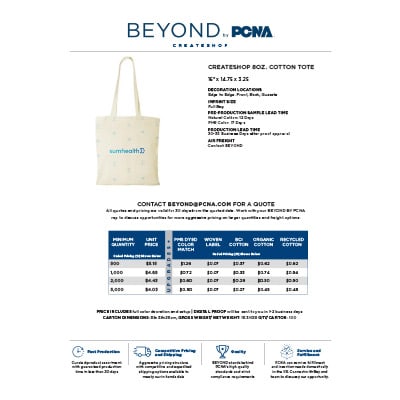image of 8oz Cotton Tote Flyer