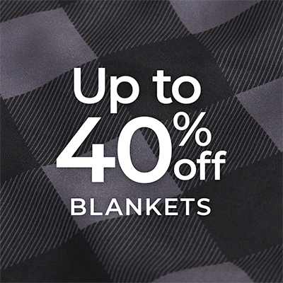blanket with up to 40% message