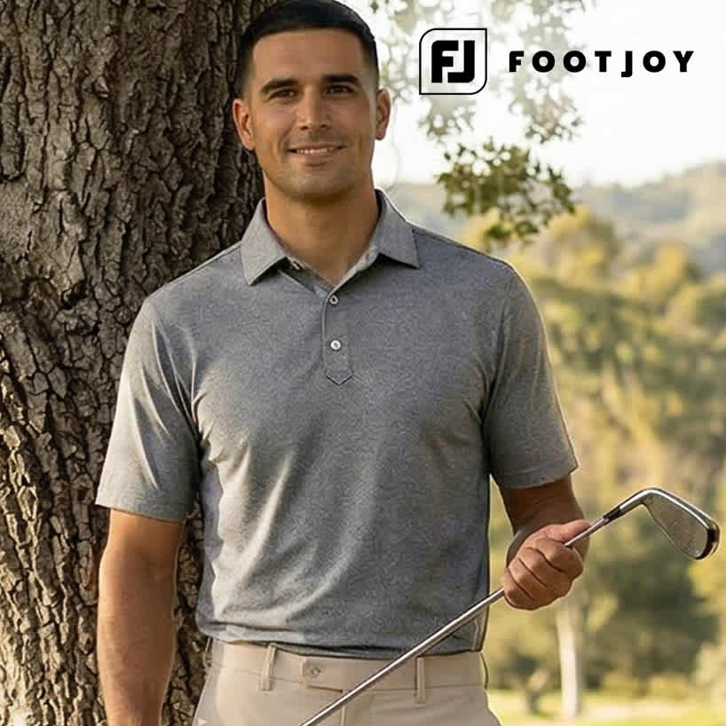 footjoy, picture of a man holding a golfclub