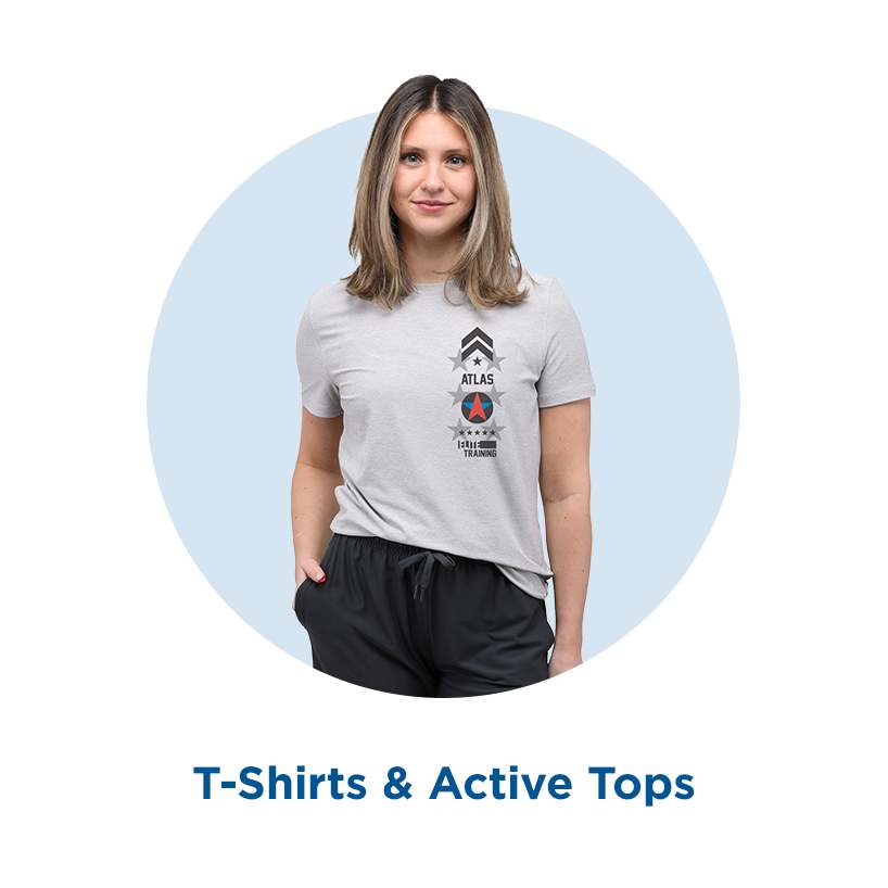 t-shirts and active tops