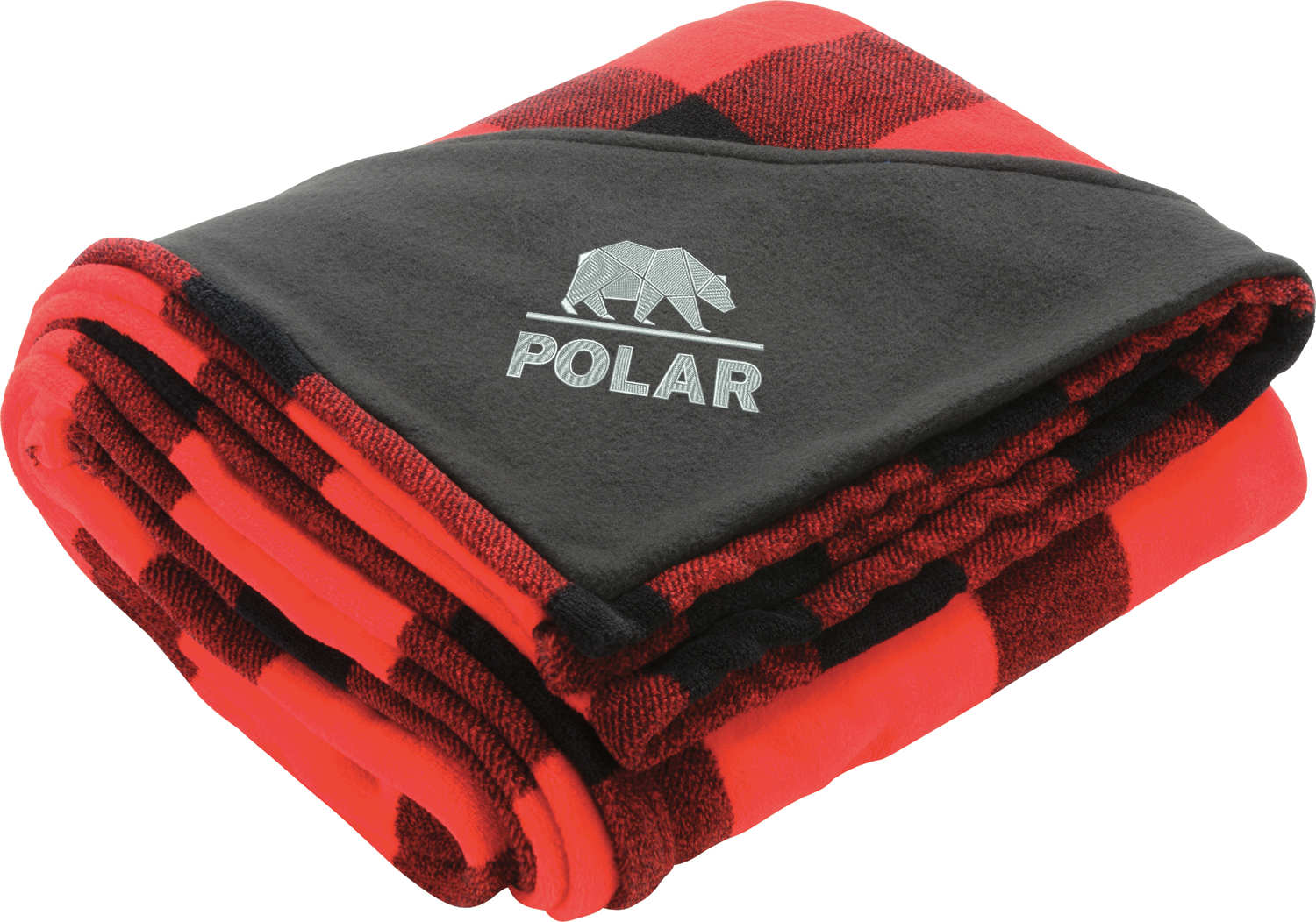 Buffalo Plaid Ultra Plush Throw Blanket — Red (RD) (front)