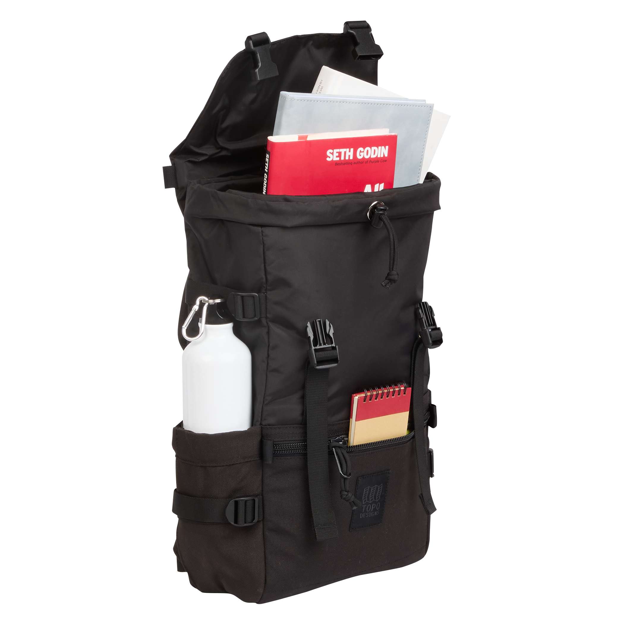 Topo Designs Rover Pack Classic 15" Laptop Backpack — Black (BK) (front)