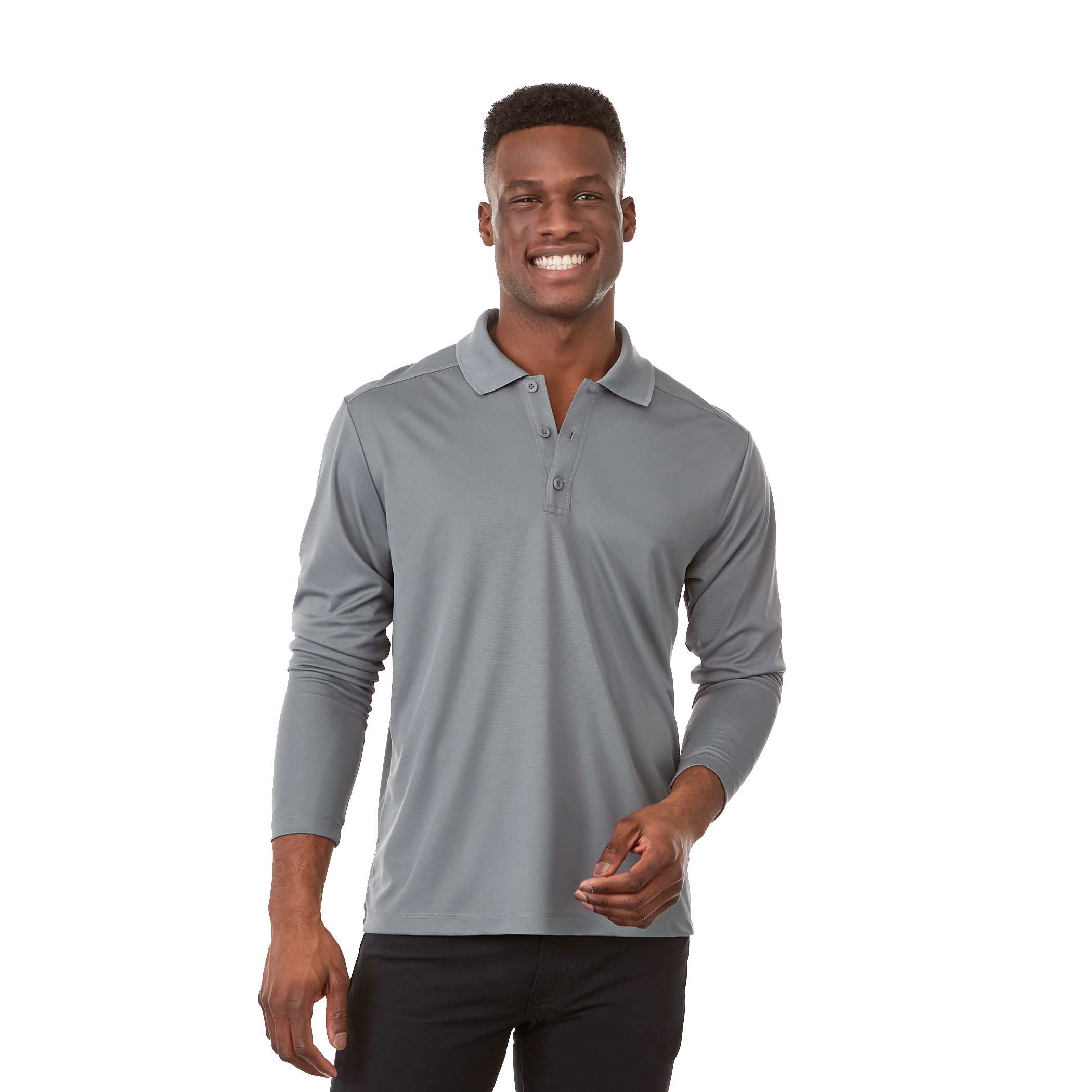 Men's MORI Long Sleeve Performance Polo | PCNA
