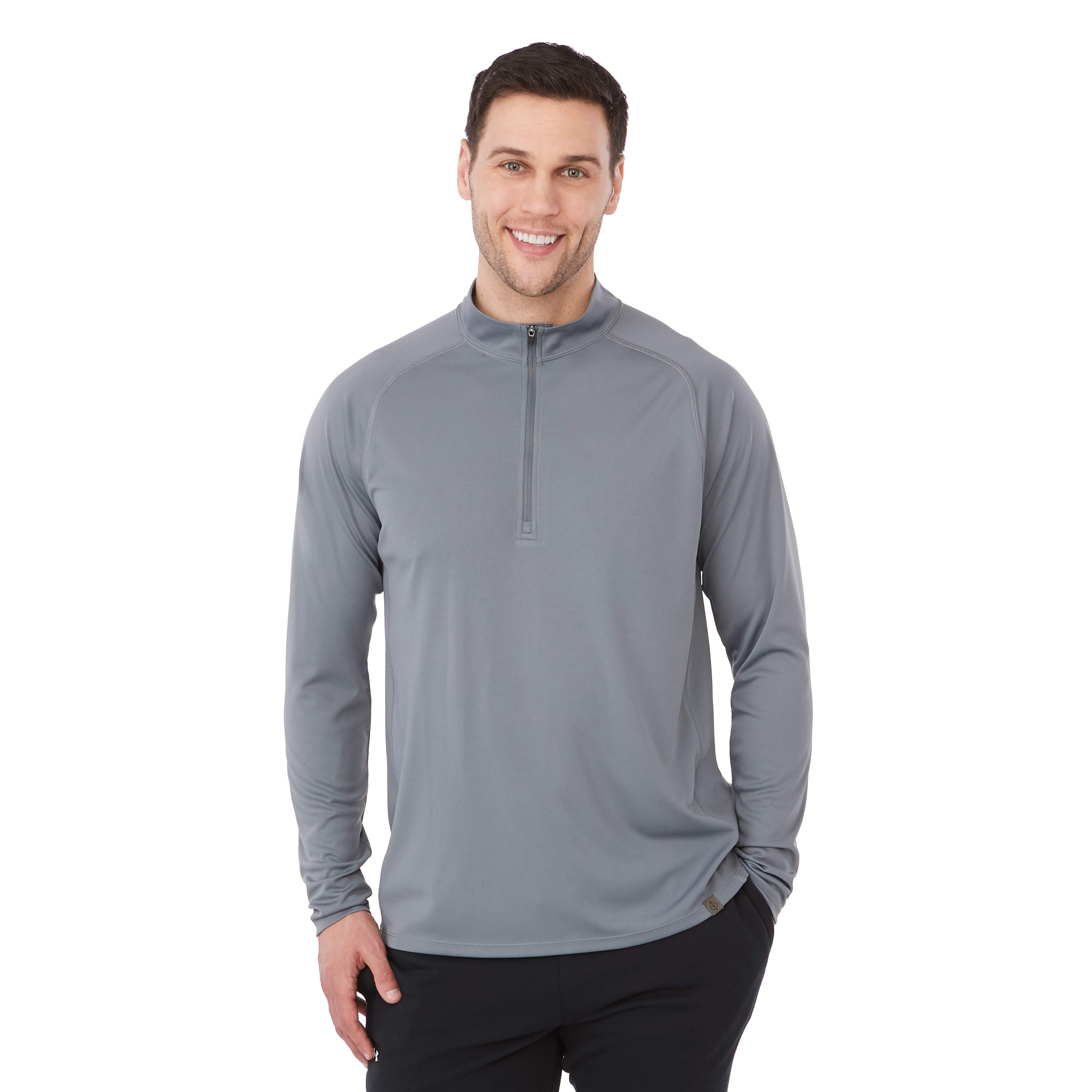 Mena！！ Men's EVANS Eco Knit Performance Quarter Zip | PCNA