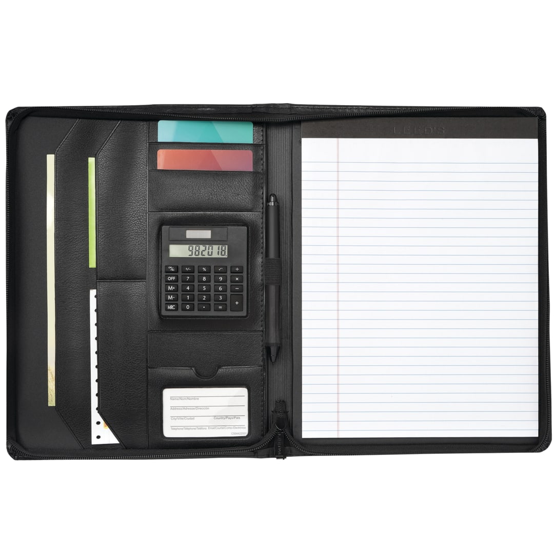 FSC® Mix Manchester Zippered Padfolio