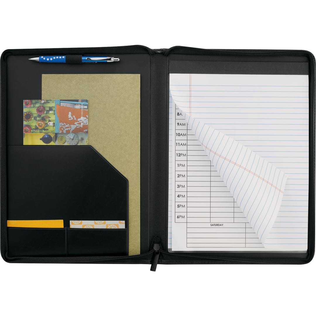 FSC® Mix Windsor Impressions Zip Padfolio