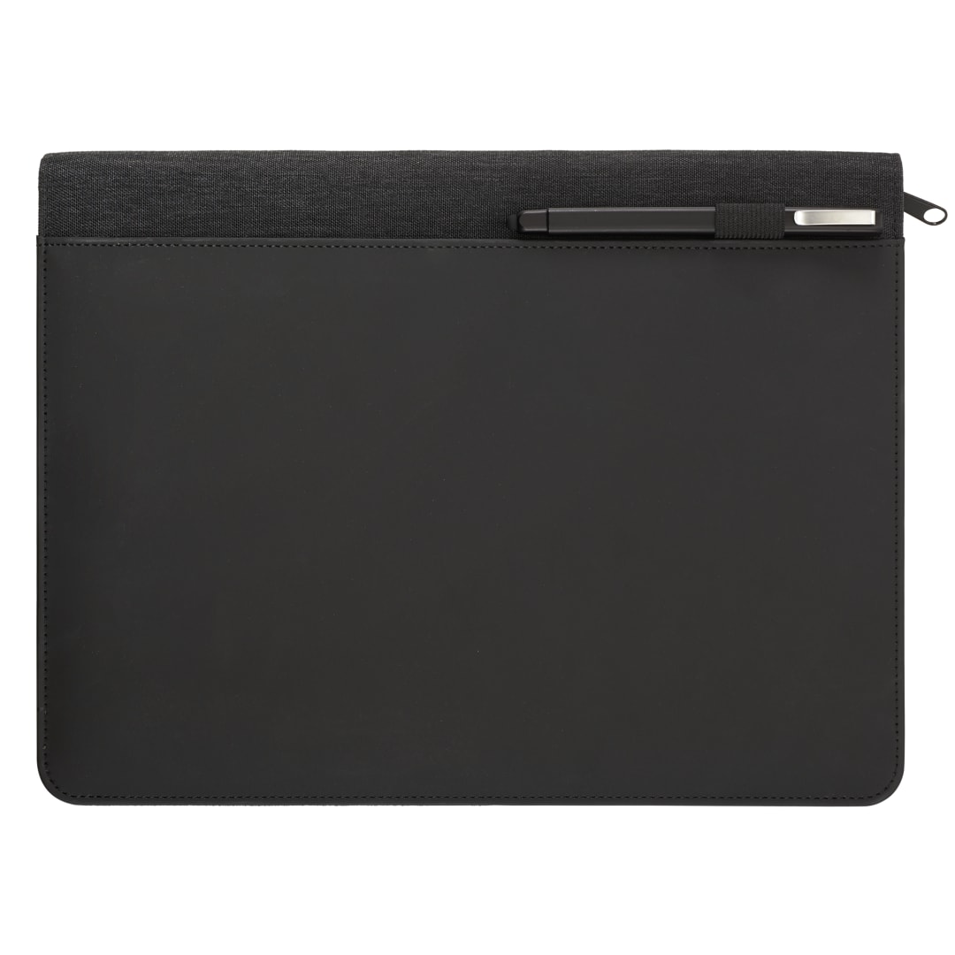 FSC® Mix Vienna Heathered Zippered Padfolio