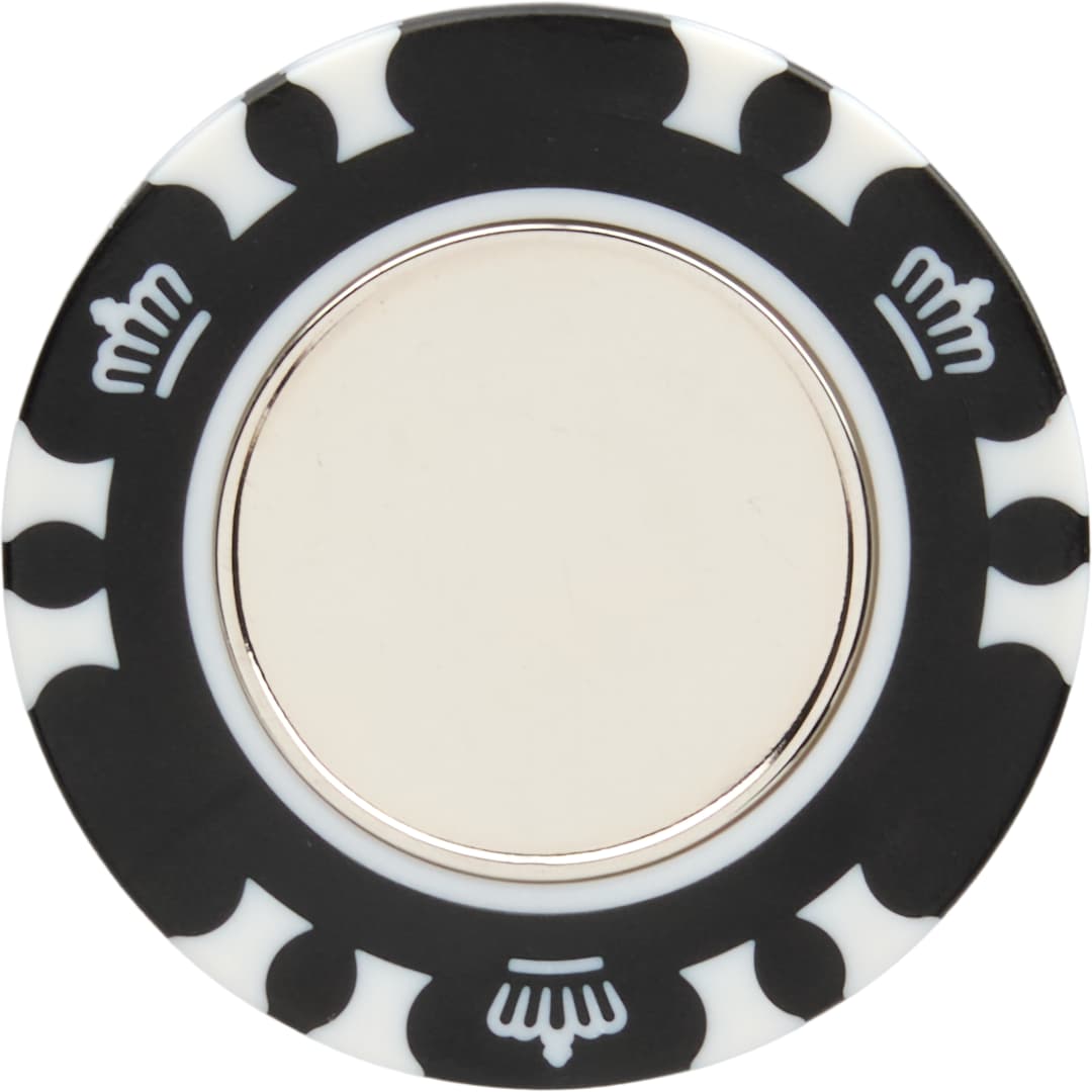 Recycled Poker Chip w/ Metal Ballmarker