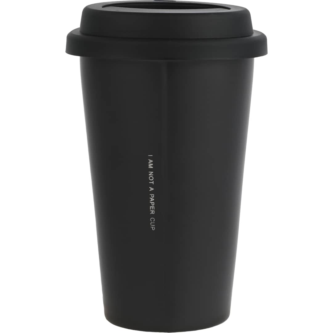 I'm Not a Paper Cup 10oz Ceramic Tumbler w/ Lid
