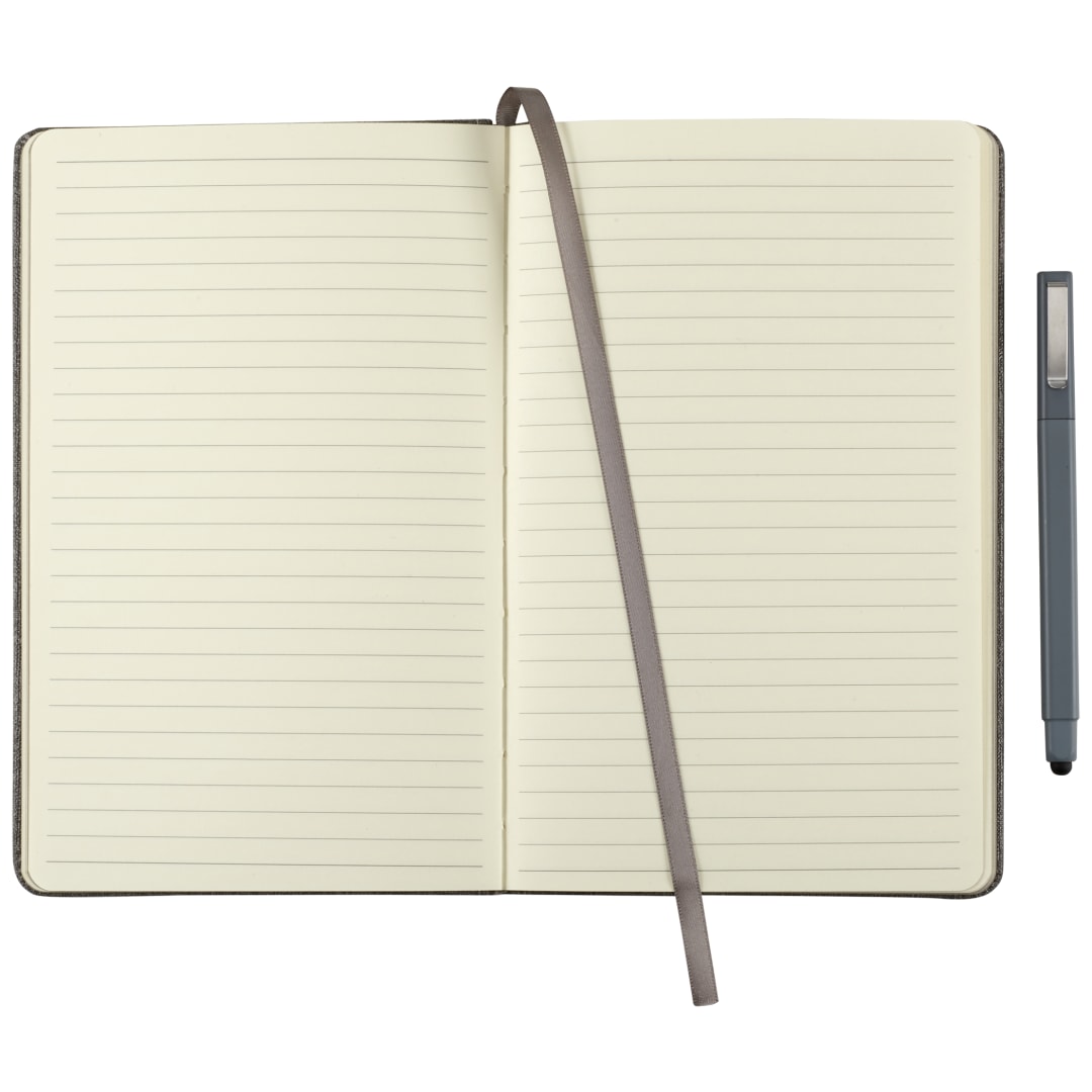 FSC® Mix 5.5" x 8.5" Heathered Hard Bound Journal