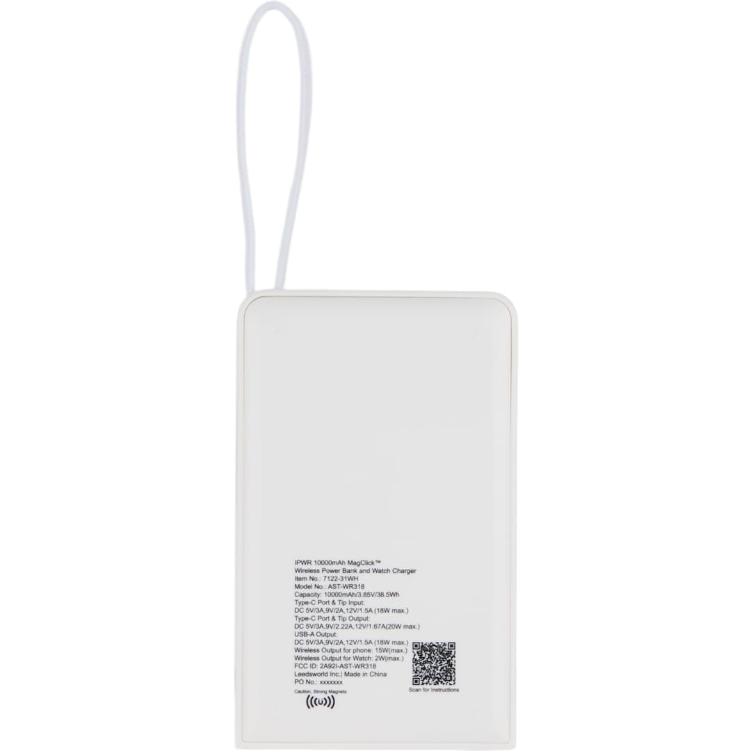 IPWR 10000 MagClick™ Powerbank and iWatch Charger