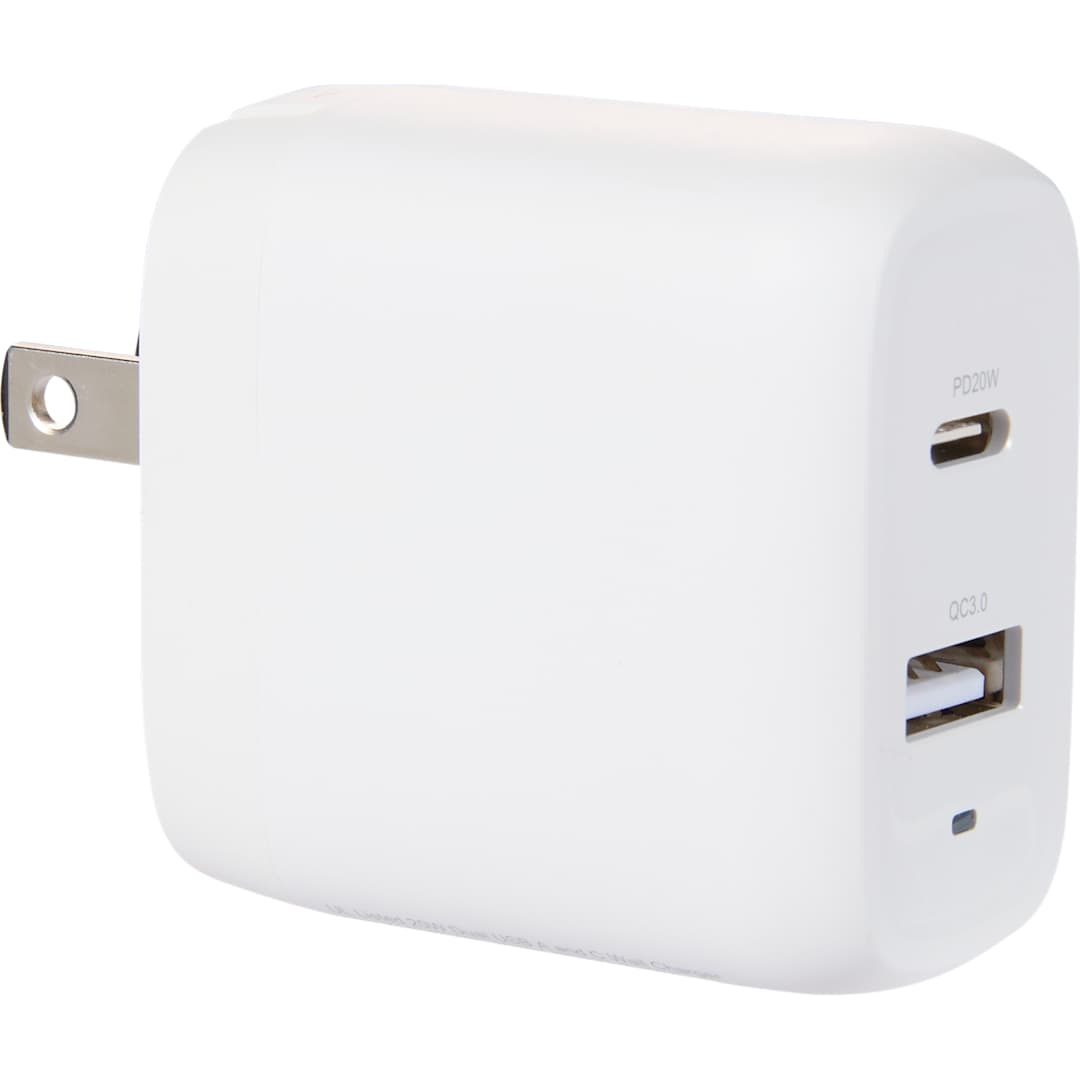 UL Listed 20W Dual USB A and C Wall Charger