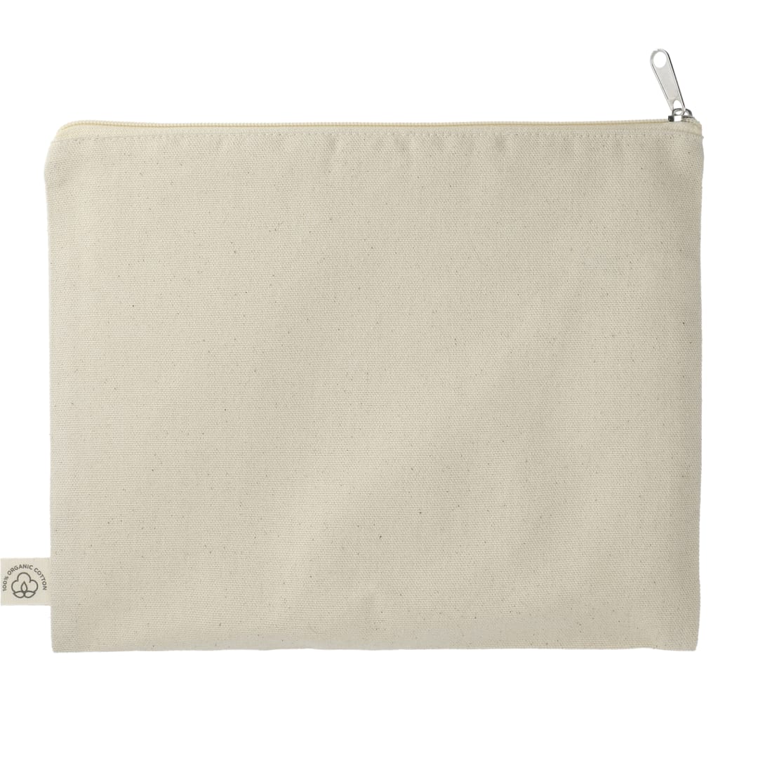 Organic Cotton Flat Travel Pouch