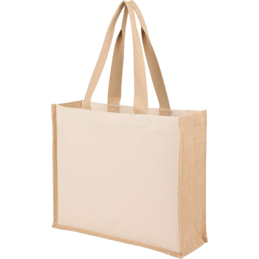 Sol Recycled Cotton & Jute Shopper Tote