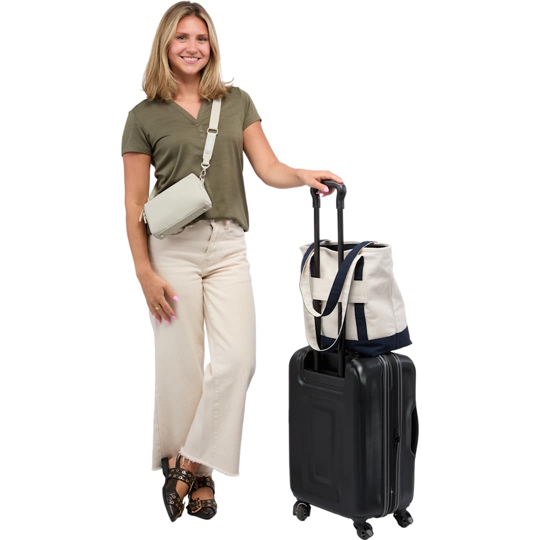 Recycled 12oz Zip Top Canvas Tote