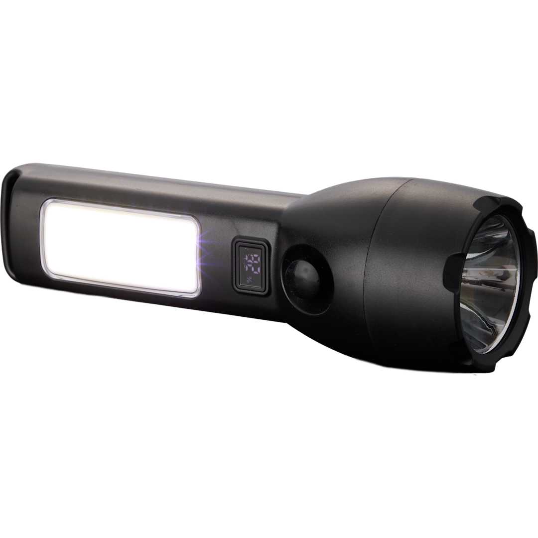 Solar Powered Rechargeable COB Flashlight