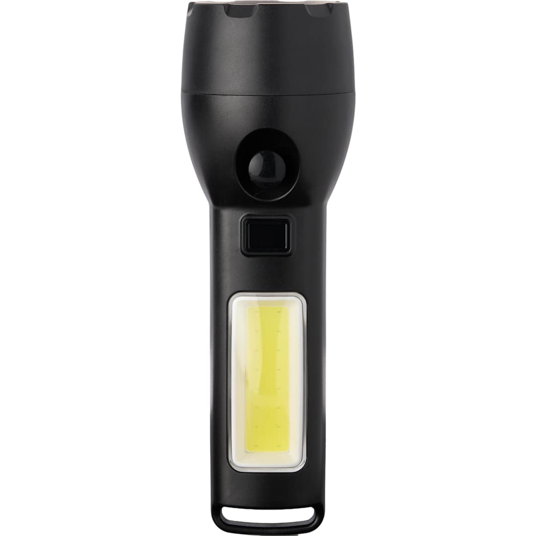 Solar Powered Rechargeable COB Flashlight