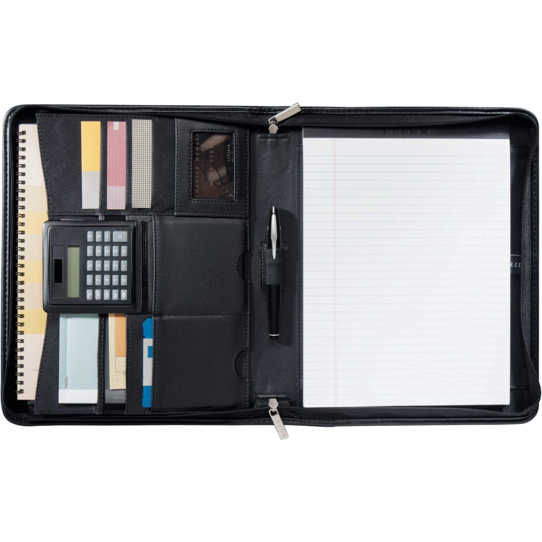 FSC® Mix Manhattan Zippered Padfolio