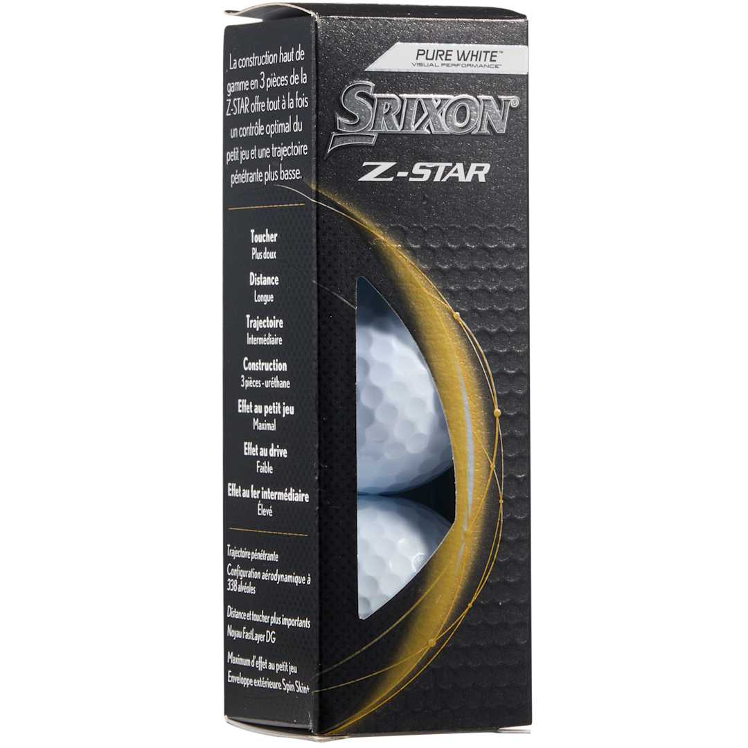 Srixon Z-STAR Golf Balls - 3 Pack in White (WH)