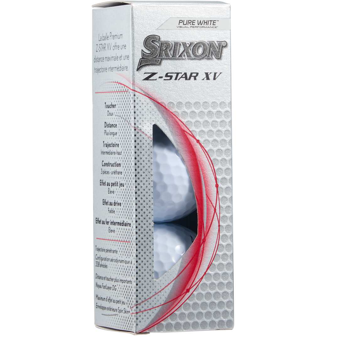 Srixon Z-STAR XV Golf Balls - 3 Pack in White (WH)