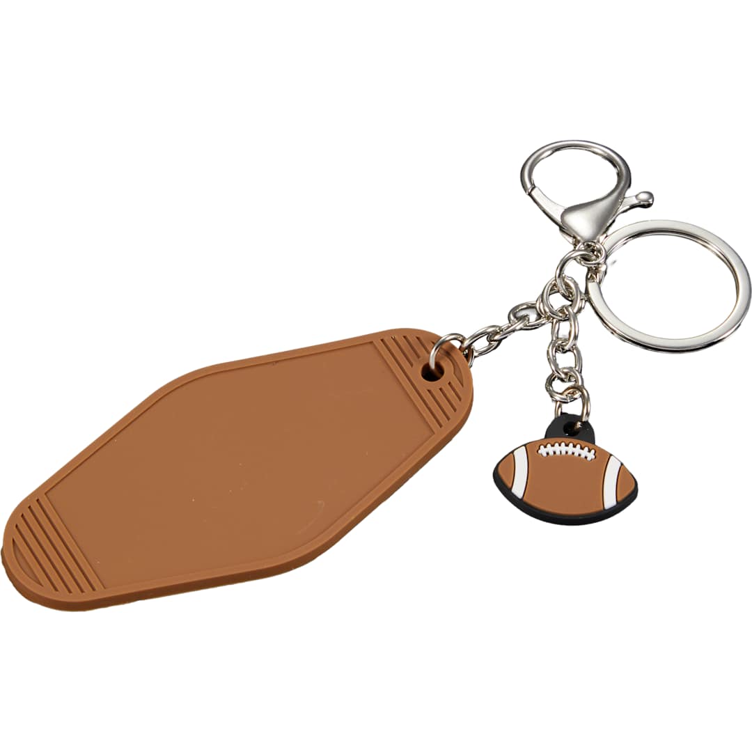 Retro Football Motel Keychain