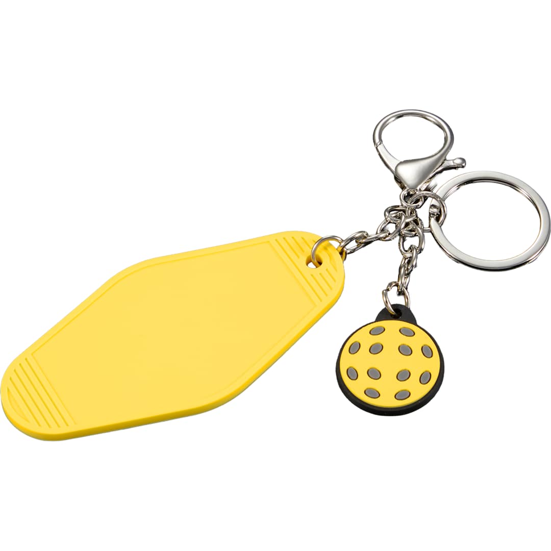 Retro Pickleball Motel Keychain
