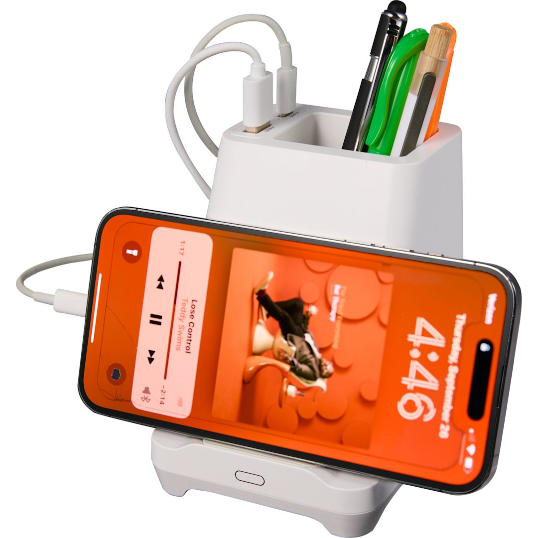 Desk Mate Organizer with Bluetooth Speaker and Hub