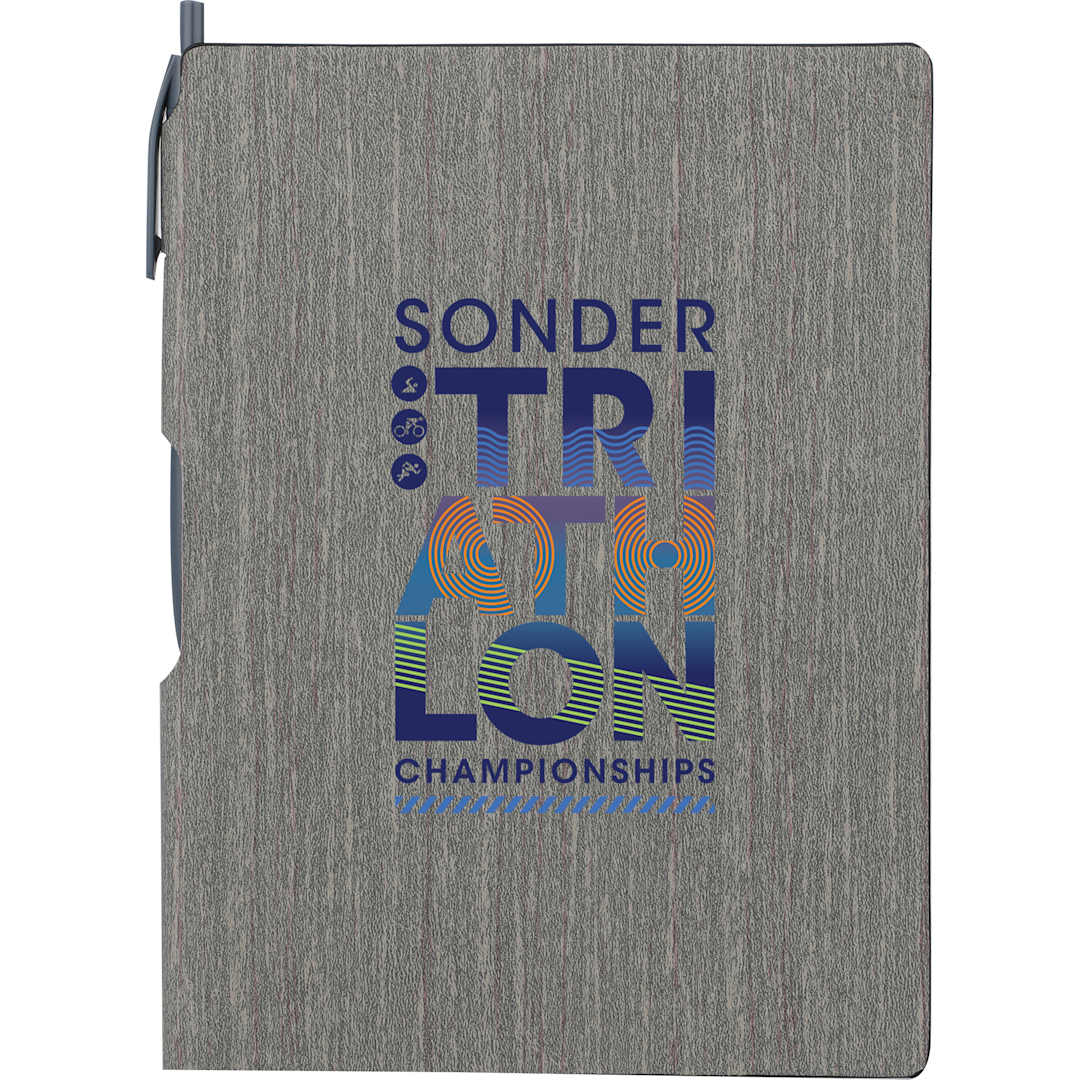 FSC® Mix 6" x 8.5" Bari Notebook with Pen