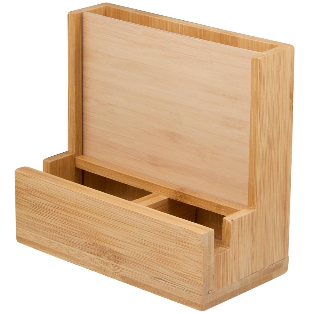 FSC® 100% Bamboo Photo Frame Desktop Organizer