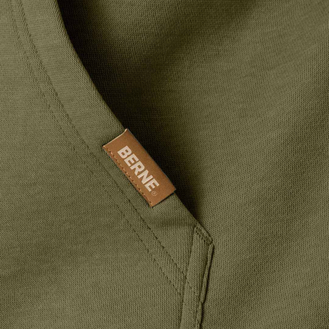 Berne Heritage Zippered Pocket Hooded  Sweatshirt - Men's