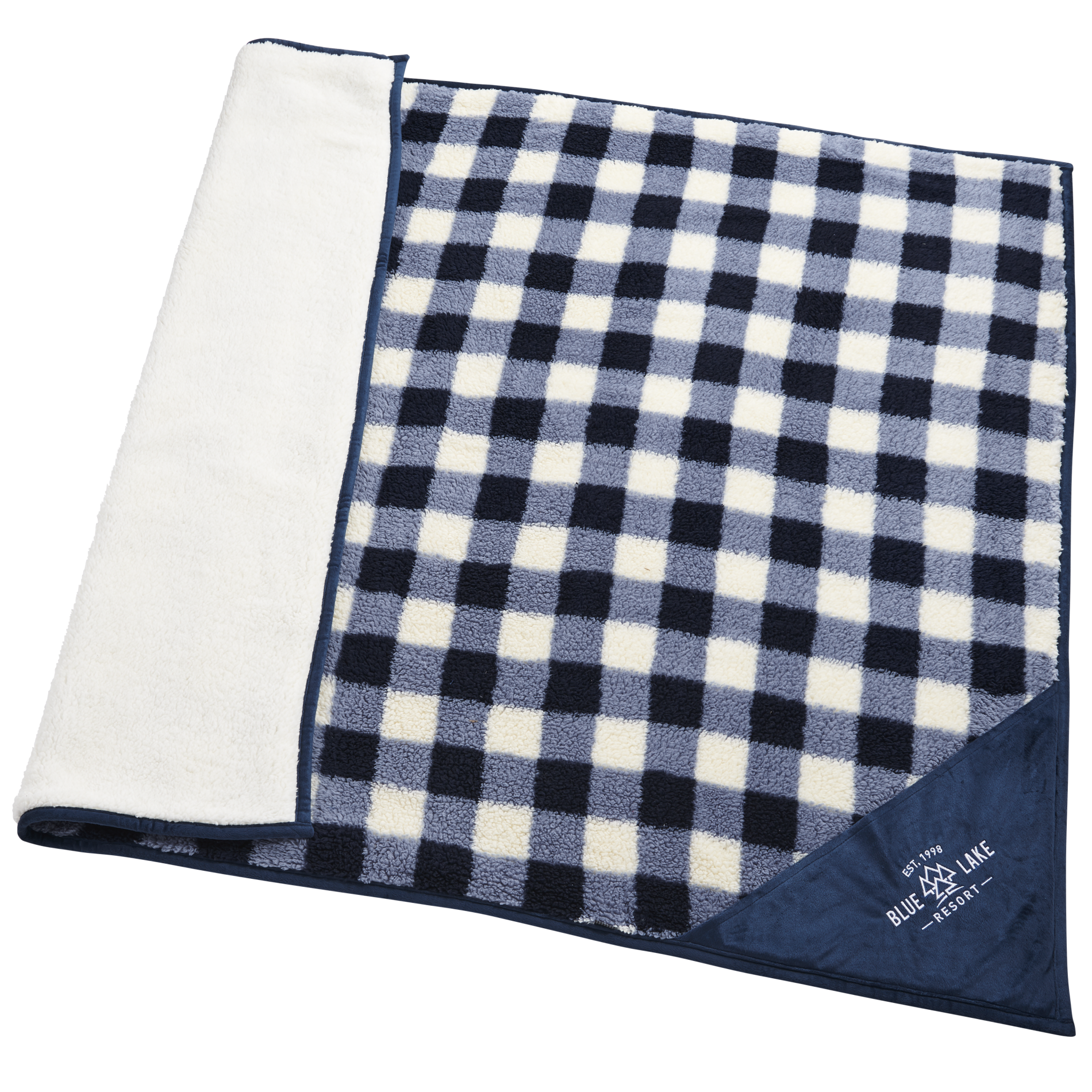 This Field & Co.® Blanket features soft and warm Sherpa fabric on both sides for even more comfort and coziness. White on one side, and a stylish plaid on the other. Blanket measures 50" x 60" unfolded and 17" x 17" folded.