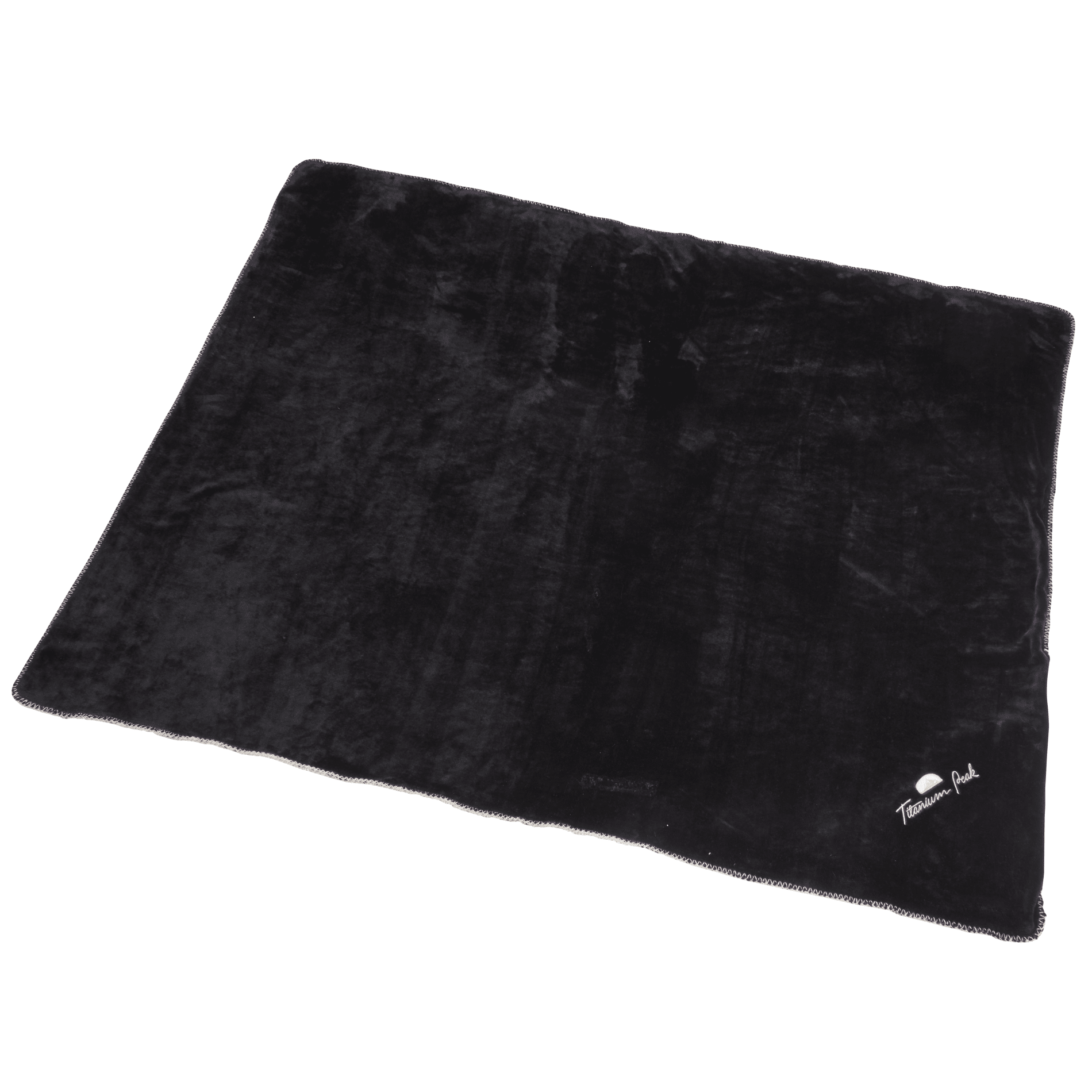 A double sided plush construction gives this blanket a great two-tone look and adds just enough weight to make this blanket feel extra cozy on those cooler days. Blanket measures 50" x 60" unfolded and 17" x 17" folded.