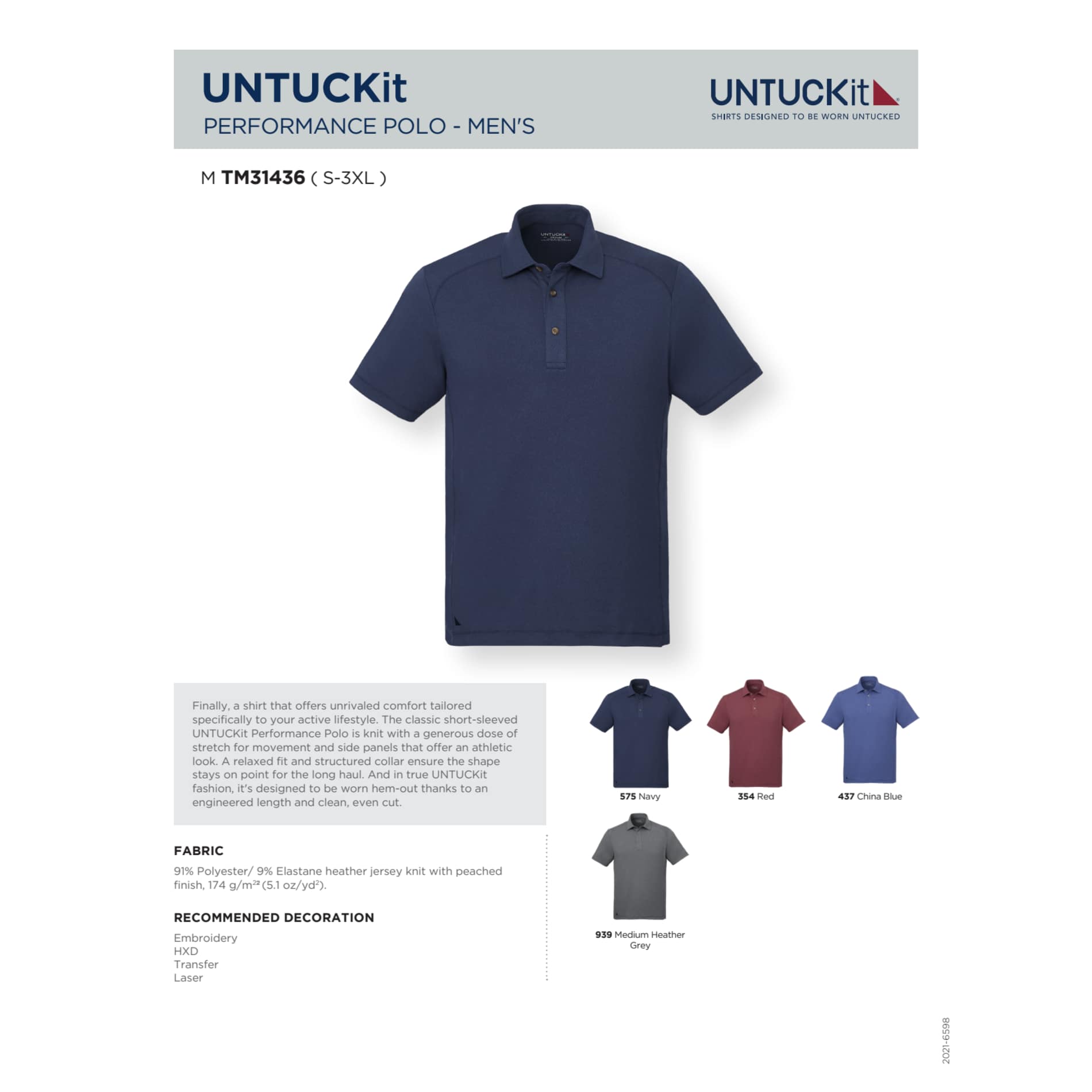 UNTUCKit Performance Polo - Men's 278
