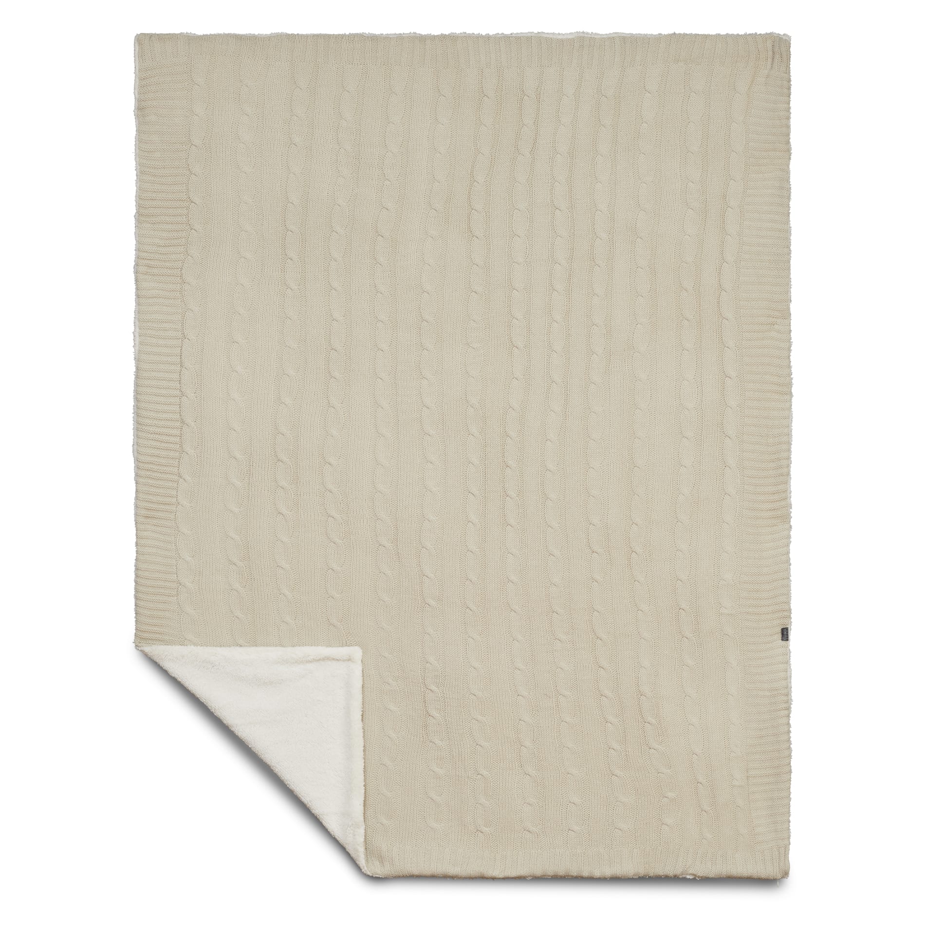 Field & Co.® Cable Knit Sherpa Blanket