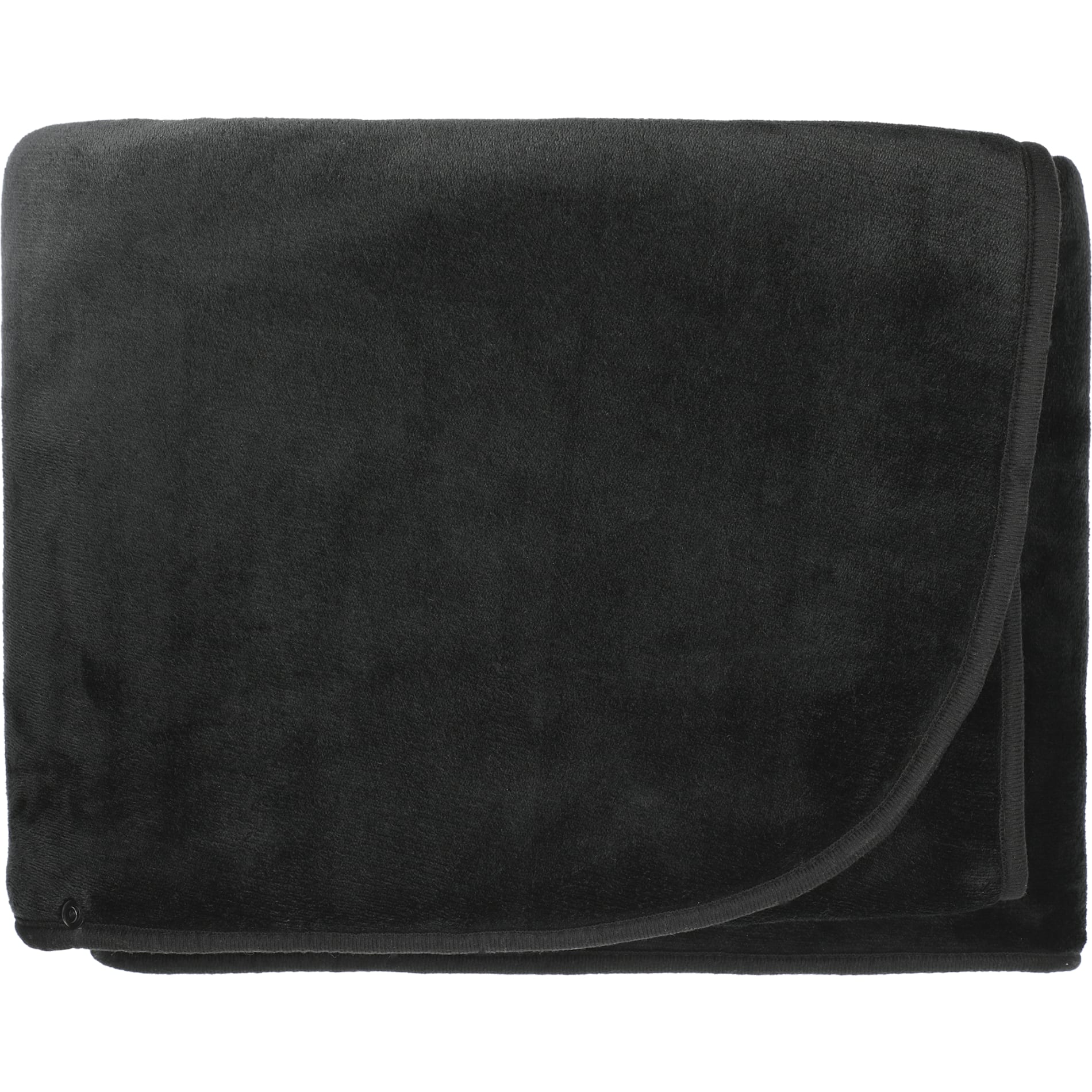Oversized Wearable WFH Cozy Fleece Sherpa Blanket — Black (BK)