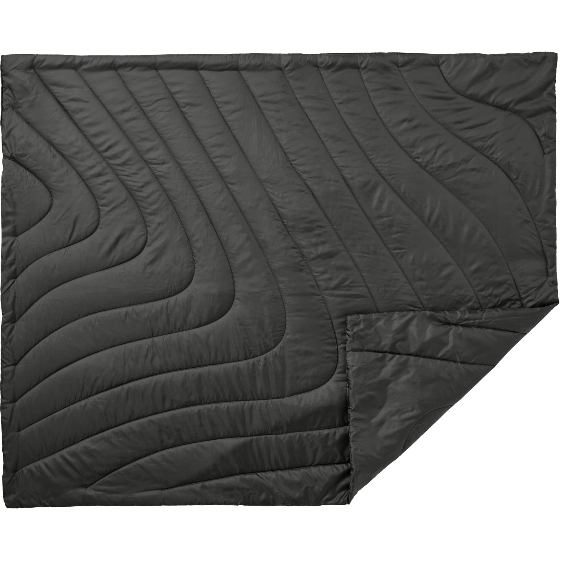 Wave Recycled Insulated Outdoor Blanket — Black (BK)
