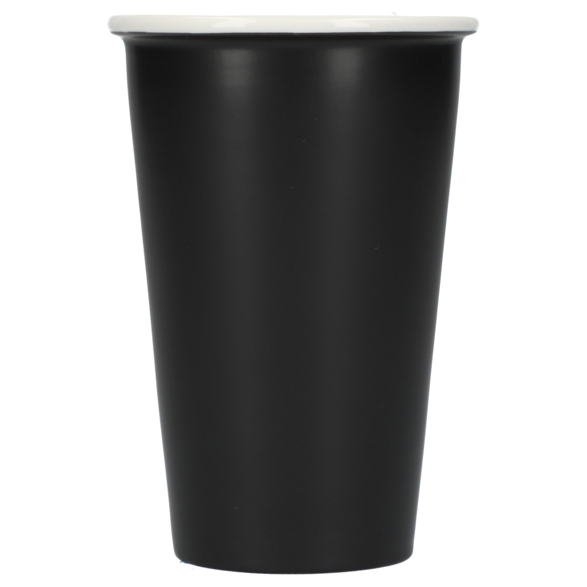I'm not a paper cup 10oz ceramic tumbler — Black (BK)