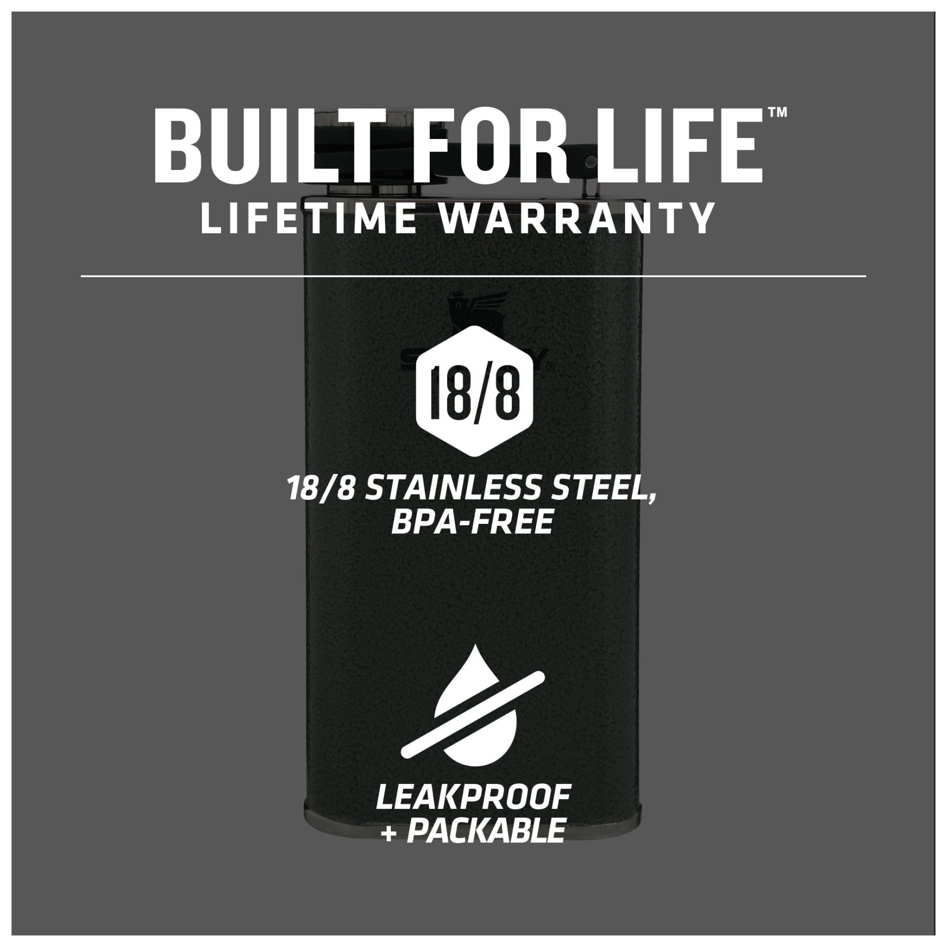 Stanley Easy Fill Wide Mouth Flask 8oz — Green