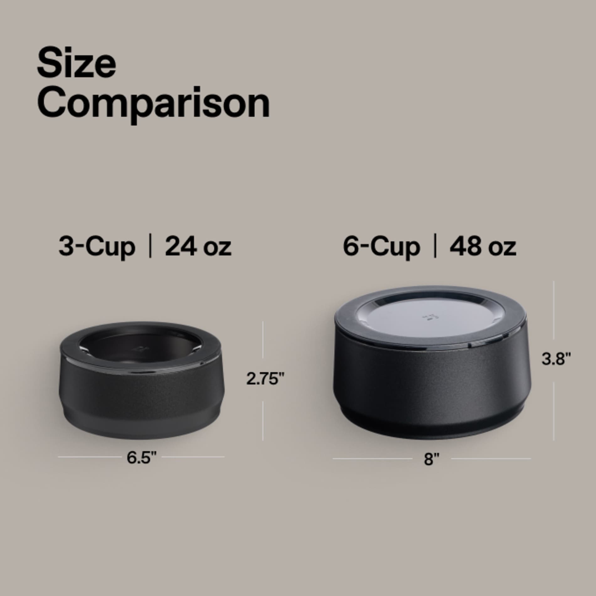 Stanley Pet Bowl (3 cups, 24OZ) — Black (BK)