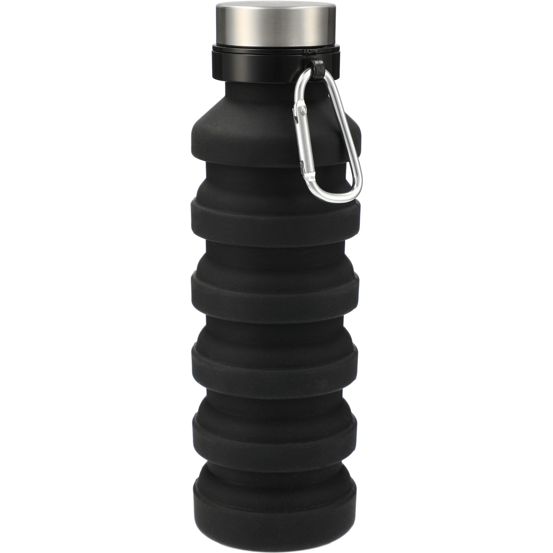 Zigoo Silicone Collapsible Bottle 18oz — Black (BK)