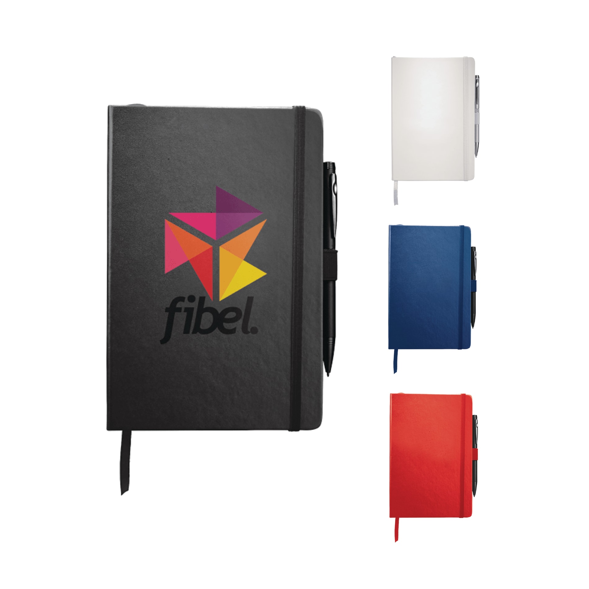 FSC® Mix 5.5" x 8.5" Nova Bound Journal — Black (BK)