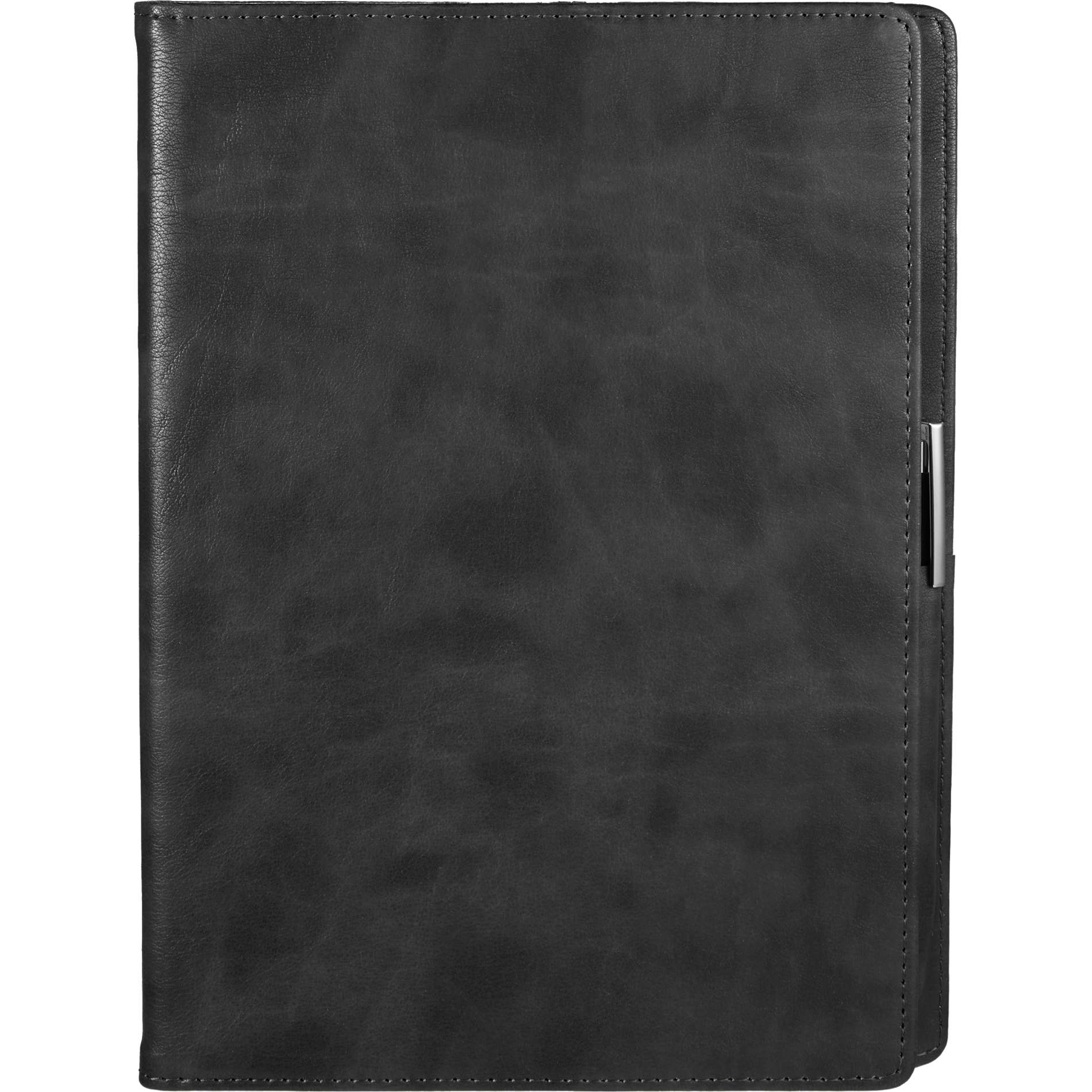 7" x 10" FSC® Recycled Morano Refillable Journal — Black (BK)